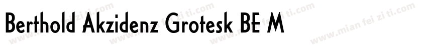 Berthold Akzidenz Grotesk BE MdCn字体转换